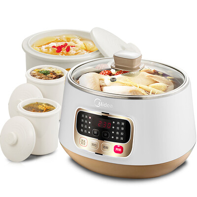 

Соединенные Штаты Америки (Midea) электрическая плита тушить электрический медленный плита тушить суп прямо WBZS162 белый фарфор горшок три желчный пузырь стали 1.6L 4.2L