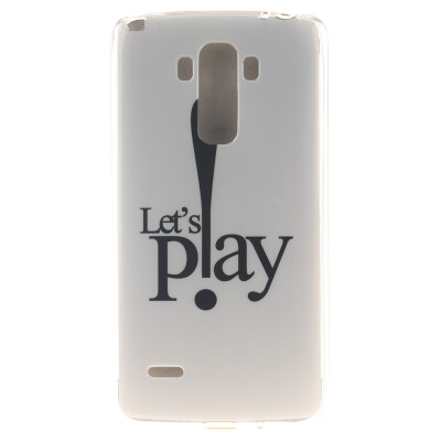 

Lets Play Pattern Soft Thin TPU Rubber Silicone Gel Case Cover for LG G4 StylusLS770