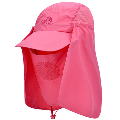 

Pearson&PELLIOT outdoor quick-drying hat male&female shade fisherman hat multi-purpose fishing hat 1502 rose red