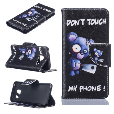 

Blue bear Design PU Leather Flip Cover Wallet Card Holder Case for SAMSUNG GALAXY A3 2016/A310