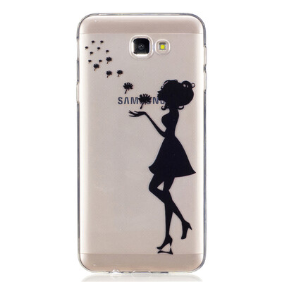 

Dandelion girl Dress girl Pattern Soft Thin TPU Rubber Silicone Gel Case Cover for SAMSUNG Galaxy J5 Prime