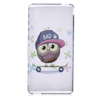 

Сова Pattern Мягкий тонкий ТПУ Резиновая крышка силиконовый гель чехол для SONY Xperia M4 Aqua