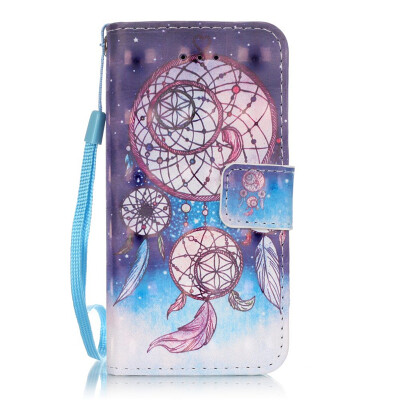 

Three Windbells Design PU Leather Flip Cover Wallet Card Holder Case for IPHONE 5