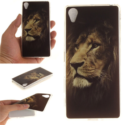 

Lions Pattern Soft Thin TPU Rubber Silicone Gel Case Cover for SONY Xperia X