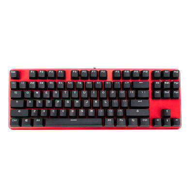 

GANSS GK87 cherry axis Ferrari Red Standard Edition all-red game mechanical keyboard red red axis PBT two-color version