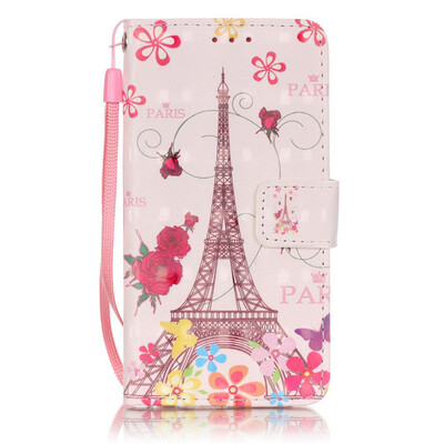 

Eiffel Tower Design PU Leather Flip Cover Wallet Card Holder Case for SAMSUNG A310