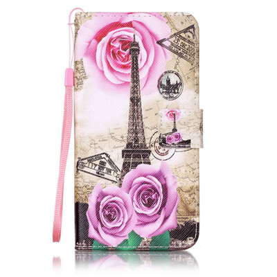 

Flower Tower Design PU Leather Flip Cover Wallet Card Holder Case for Google Pixel