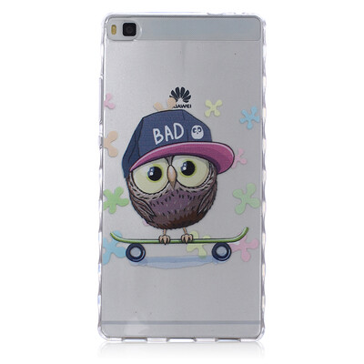 

Owl Pattern Soft Thin TPU Rubber Silicone Gel Case Cover for HUAWEI P8