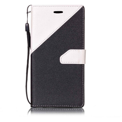 

Черный + белый дизайн PU кожаный бумажник чехол Классический откидная крышка с подставкой Функция и слот кредитной карты для HUAWE