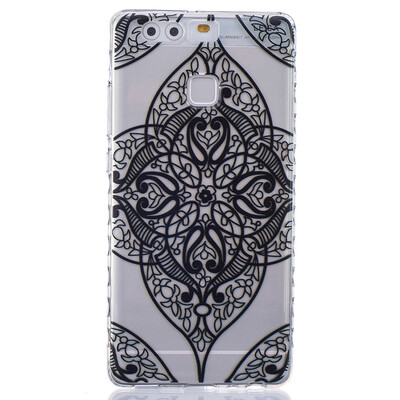

Black love Pattern Soft Thin TPU Rubber Silicone Gel Case Cover for HUAWEI P9