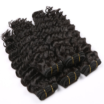 

Goss Hair Raw Indian Curly Virgin Hair 3 Bundles Lot Indian Deep Wave Curly Weave Top Grade Virgin Human Hair Extension On Sale