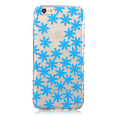 

Blue chrysanthemum Pattern Soft Thin TPU Rubber Silicone Gel Case Cover for IPHONE 6/6S