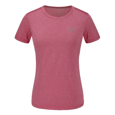 

Camel (CAMEL) outdoor sports T-shirt couples breathable round neck sports fashion short-sleeved T-shirt female A7S1U7204 pink blue S