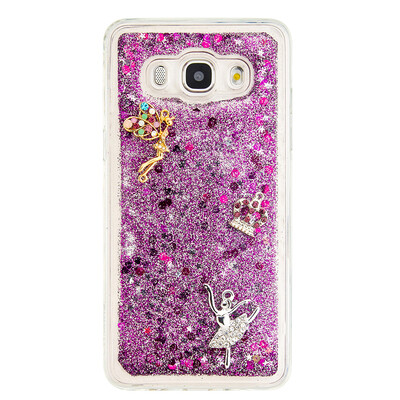 

Динамический Quicksand Блеск наливные Мягкая ТПУ чехол для SAMSUNG J510