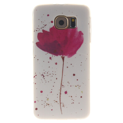 

Purple orchid Pattern Soft Thin TPU Rubber Silicone Gel Case Cover for SAMSUNG GALAXY S6 G920