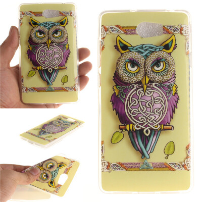 

Owl Pattern Soft Thin TPU Rubber Silicone Gel Case Cover for HUAWEI Y5 II