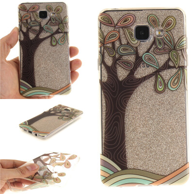 

Hand painted trees Pattern Soft Thin TPU Rubber Silicone Gel Case Cover for SAMSUNG GALAXY A3 2016/A310