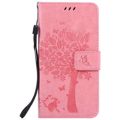 

Pink Tree Design PU кожа флип крышку кошелек карты держатель чехол для HUAWEI P9