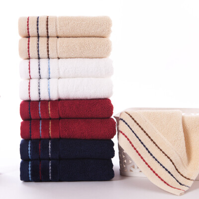 

Gold towel home textile cotton towel striped face wash towel towel eight dress