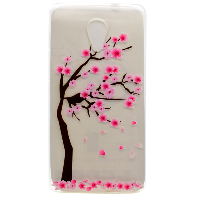 

Cherry tree Pattern Soft Thin TPU Rubber Silicone Gel Case Cover for Wiko Robby