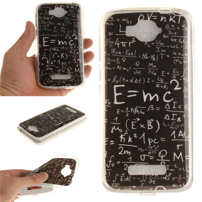 

Mathematical formula Pattern Soft Thin TPU Rubber Silicone Gel Case Cover for Alcatel One Touch Pop C7