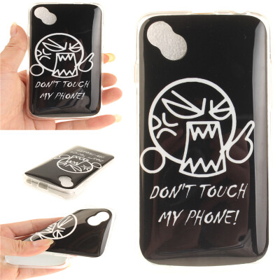 

Do not touch me Pattern Soft Thin TPU Rubber Silicone Gel Case Cover for WIKO Sunny