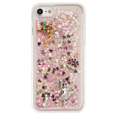 

Dynamic Quicksand Glitter Liquid Soft TPU Case Cover For IPHONE 7PLUS