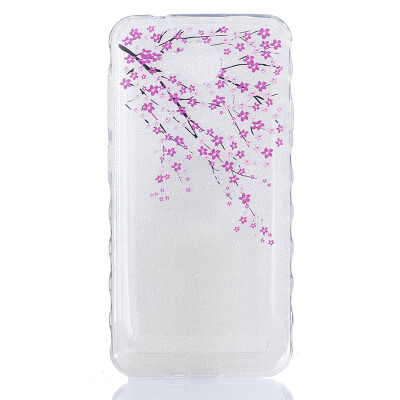 

Peach blossom Pattern Soft Thin TPU Rubber Silicone Gel Case Cover for HUAWEI Y3 II