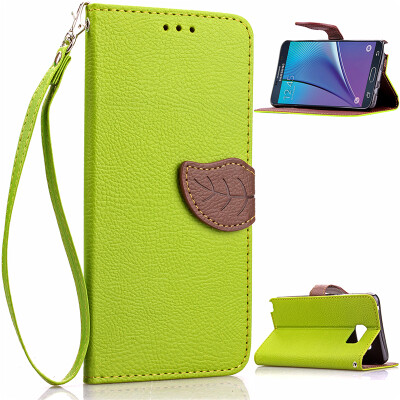 

Green Design PU Leather Flip Cover Wallet Card Holder Case for Samsung Galaxy Note 5/N9200