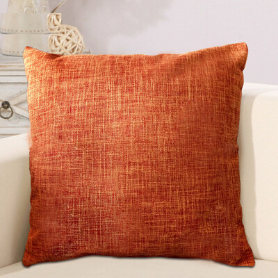 

Зеленый тростник льняной цвет подушки подушки офисный автомобиль талия подушка с сердечником 45x45см оранжевый
