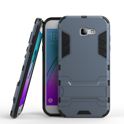 

Dark blue Slim Robot Armor Kickstand Shockproof Hard Rugged Rubber Back Case For SAMSUNG GALAXY A7 2017/A720