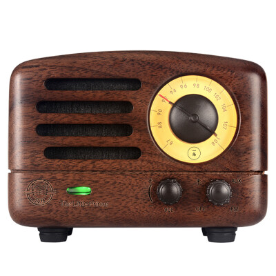 

Elvis MAOKING small prince walnut logs portable Bluetooth speaker paperback standard version