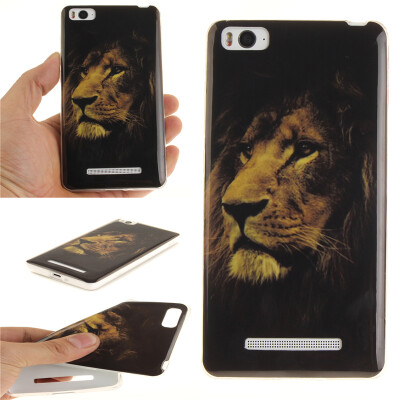 

Lions Pattern Soft Thin TPU Rubber Silicone Gel Case Cover for XIAOMI 4C/4I