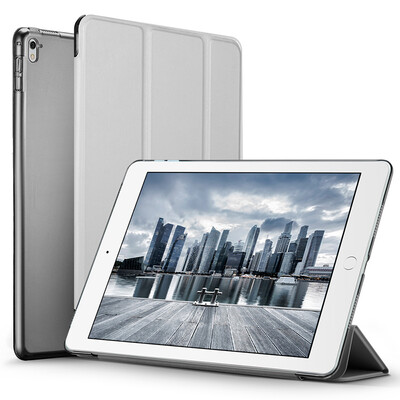

(ESR) Apple iPad Pro 9,7-дюймовый корпус / корпус с подсветкой / три складные кожаные перчатки серии серебристо-серый