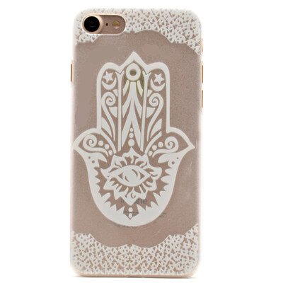 

Палм-цветок Pattern Мягкий Тонкий TPU Резиновый Силиконовый гель Чехол для IPHONE 7