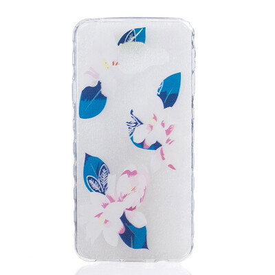 

Purple lily Pattern Soft Thin TPU Rubber Silicone Gel Case Cover for SAMSUNG GALAXY A3 2016A310