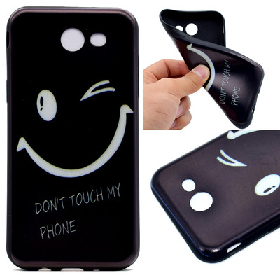 

Smiling face Pattern Soft Thin TPU Rubber Silicone Gel Case Cover for Samsung Galaxy A3 2017A320