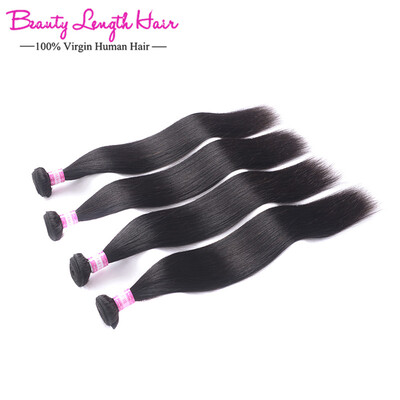 

Peruvian Virgin Hair Straight 4 Bundles Human Hair Weaves Top Quality Mink Peruvian Straight Virgin Hair