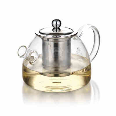 

Kamjove A-09 Heat-resistant Clear Glass Teapot Stainless Steel Infuser 1000ml