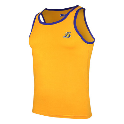 

NBA Vest Men&39s Fashion Tide Men&39s Basketball Vest Lakers Slim Soft Elastic Cotton Sleeveless Shirt Gold Yellow M Code