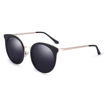 

Wegus (VEGOOS) 6117 polarized sunglasses round box retro tide people sunglasses female models face repair sunglasses sand black box mirror mercury