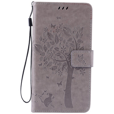 

Gray Tree Design PU Leather Flip Cover Wallet Card Holder Case for LG V10