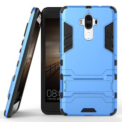 

Синий Slim Robot Armor Kickstand Ударопрочный жесткий корпус из прочной резины для HUAWEI Mate 9