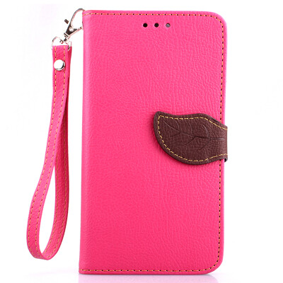 

Pink Design PU Leather Flip Cover Wallet Card Holder Case for HTC Desire 820
