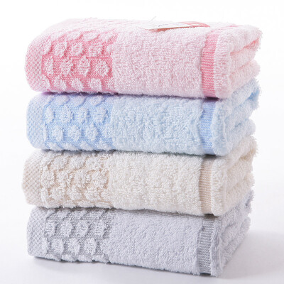 

Gold towel home textile cotton diamond checkered face towel four loaded