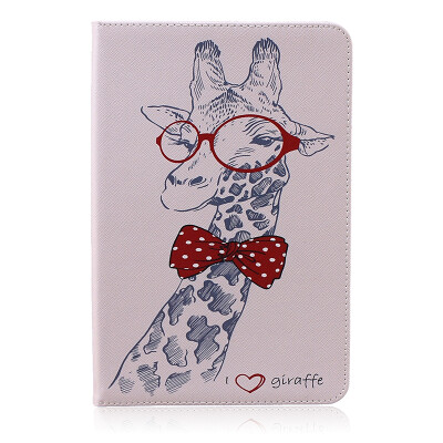 

Giraffe Style Embossing Classic Flip Cover with Stand Function and Credit Card Slot for SAMSUNG Galaxy Tab A 8.0 T350