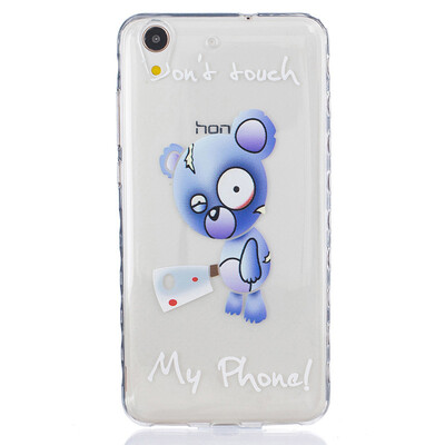 

Blue bear Pattern Soft Thin TPU Rubber Silicone Gel Case Cover for HUAWEI Honor 5AY6 II