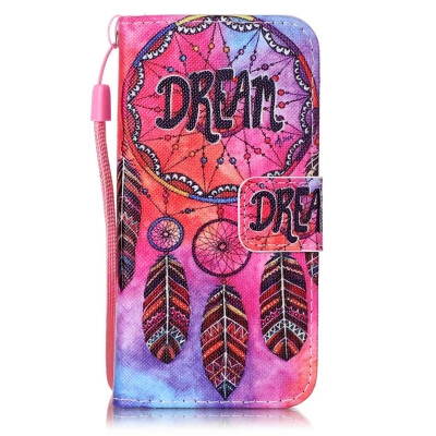 

Dream Design PU Leather Flip Cover Wallet Card Holder Case for IPHONE 5