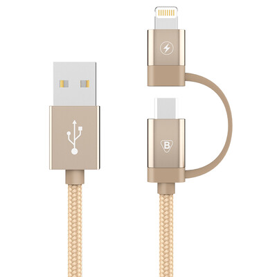 

BIAZE MFi certified Apple 876 data cable Combo Andrews phone charger line 1 meter gold iPhone5 6s 78 X new iPad Air F02