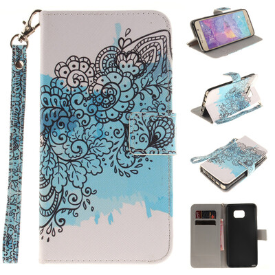 

Butterfly flowers Design PU Leather Flip Cover Wallet Card Holder Case for SAMSUNG GALAXY NOTE 5